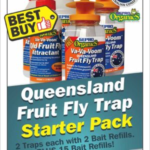 Queensland Fruit Fly Trap Starter Pack 2 Traps + 15 Refills